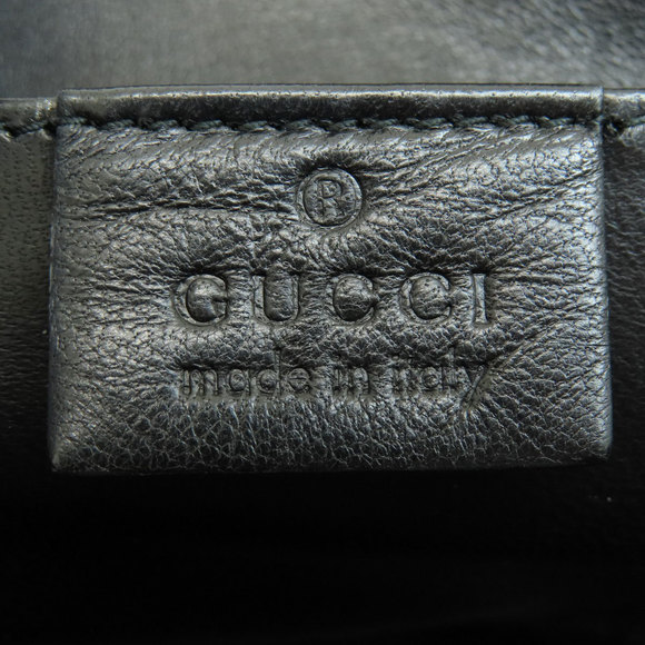 Gucci Mini Bag Flower Motif Handbag Satin Black - Picture 6 of 9